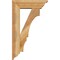 Ekena Millwork Balboa Traditional Rough Sawn Bracket w/ Offset Brace, Western Red Cedar, 6"W x 18"D x 30"H BKT0604X18X30BOA01RWR - alternate 2